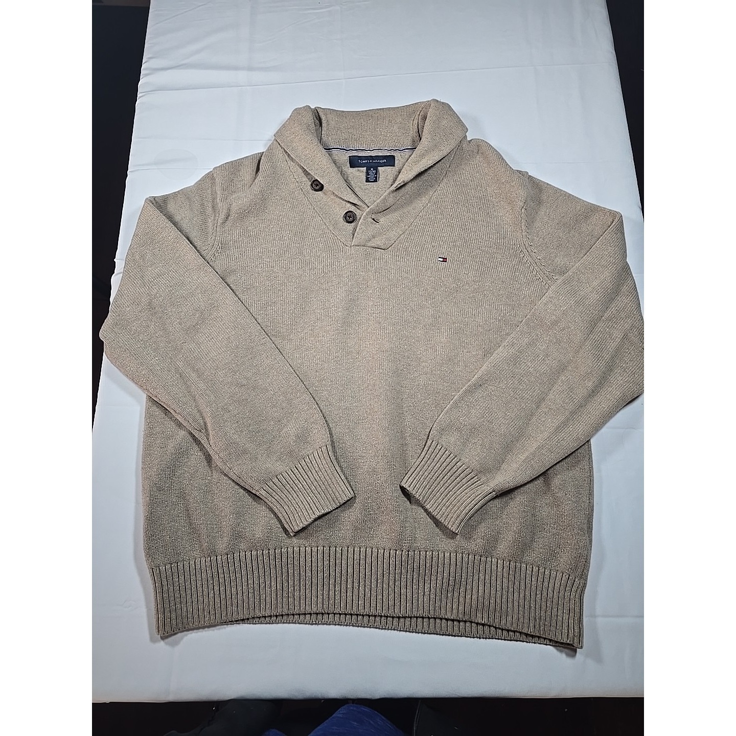 Tommy Hilfiger Mock Neck Knit Sweater Xl Old Money Classic Men's
